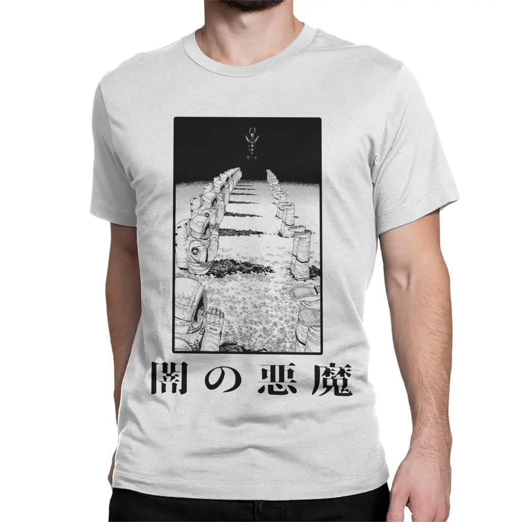 Praying Astronauts Print Tee Chainsaw Unisex Denji Devil T Shirt Unisex Unisex Classic Simple Tshirts Harajuku Unisexga Unisex T-shirt