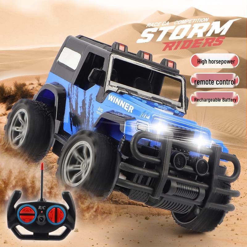 Cross-Border Kids' Electric Jeep Off-Road Remote Control Toy Car