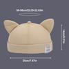 Fashion Cotton Cat Ears Landlord Hat Adjustable Solid Color Melon Skin Hat Hip Hop Brimless Docker Cap Outdoor