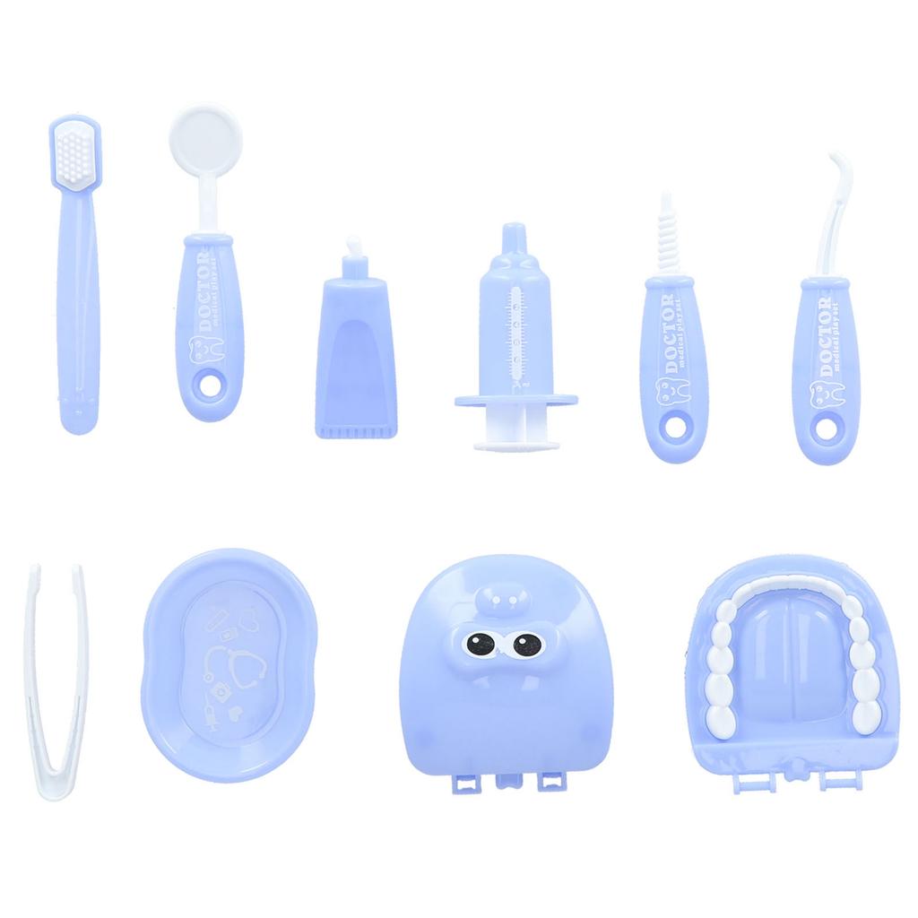 Children's Doctor Toy Set Simulation Dentist Play House Role Playing Medicine Box Stethoscope Children's Toy Set(Pink )