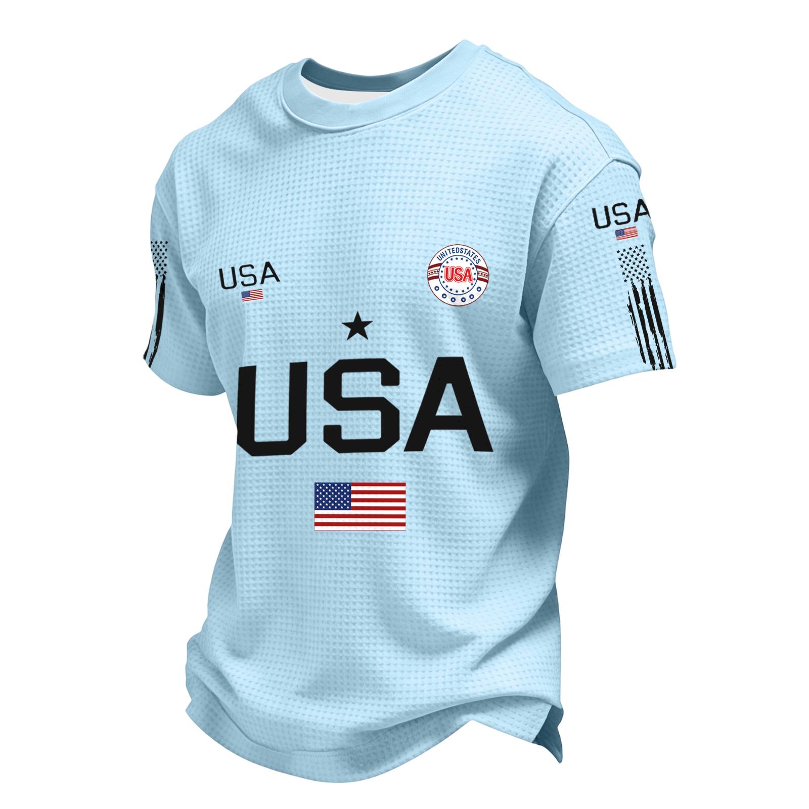 Men s Casual Round Neck Short Sleeve T-Shirt M