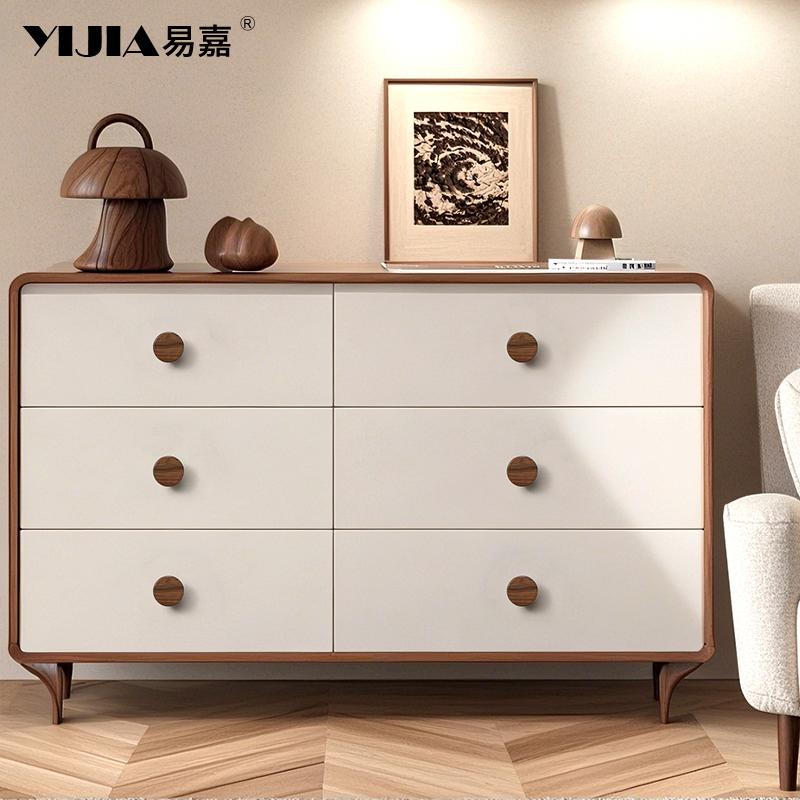 Modern Minimalist Retro Natural Wood Cabinet Door Handle Cupboard Drawer Knob High-end Luxury Wardrobe Pull Furniture Hardware