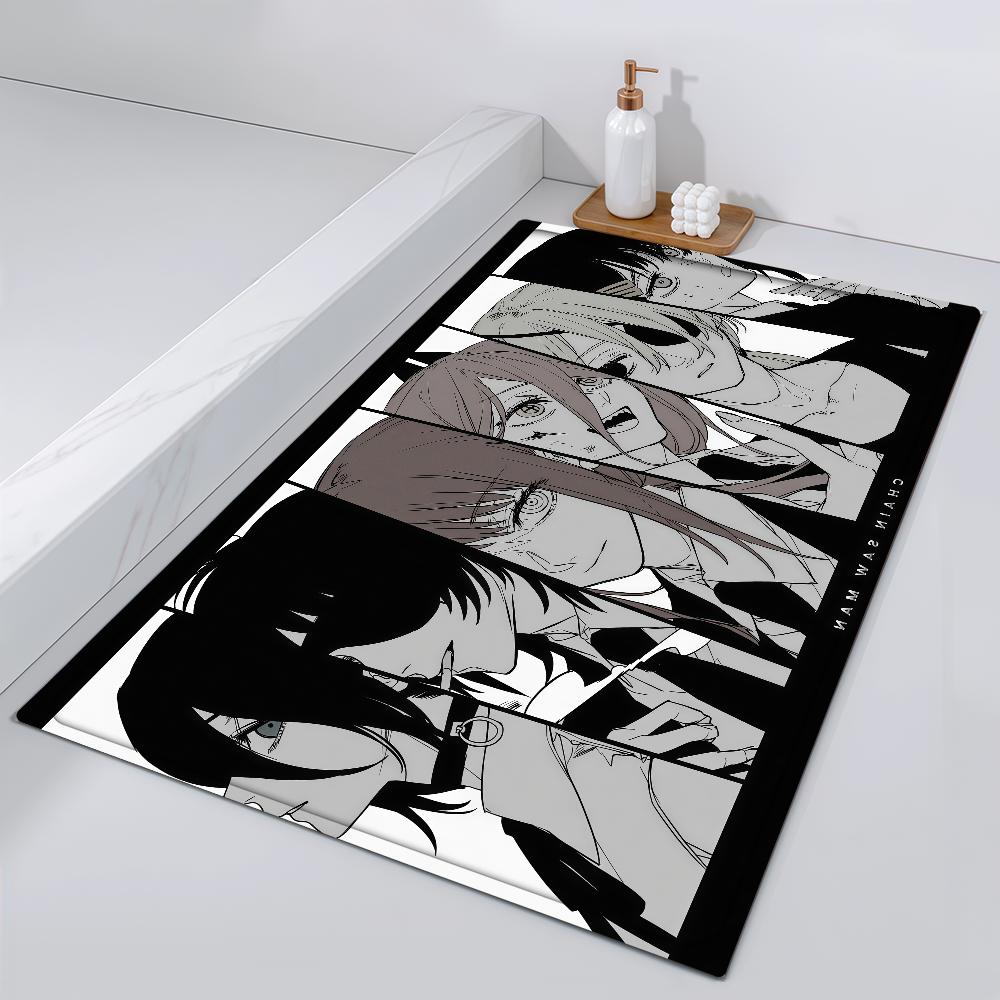 

Door Mat Bedside Entrance Anime Bath Floor Decoration Man Horror Corridor C-Chainsaw Door Mat Movie Carpet Living Room Balcony 40cm x 60cm