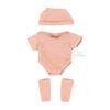 Baby Doll Hat&Rompers&Leg Warmer Set Girl Doll 7.87 Inch Matching Clothes Sweet Style Cute Costume Set for Children