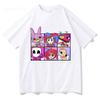 New 2026 Amazing Digital Circus Print T-shirt Boys and Girls Casual High-quality Choice Cotton Short-sleeved T-shirt