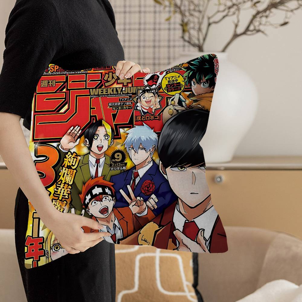 Mashle Magic And Muscles Mash Anime Pillow Cover Design Cushion Cover Decor Holiday Decorati