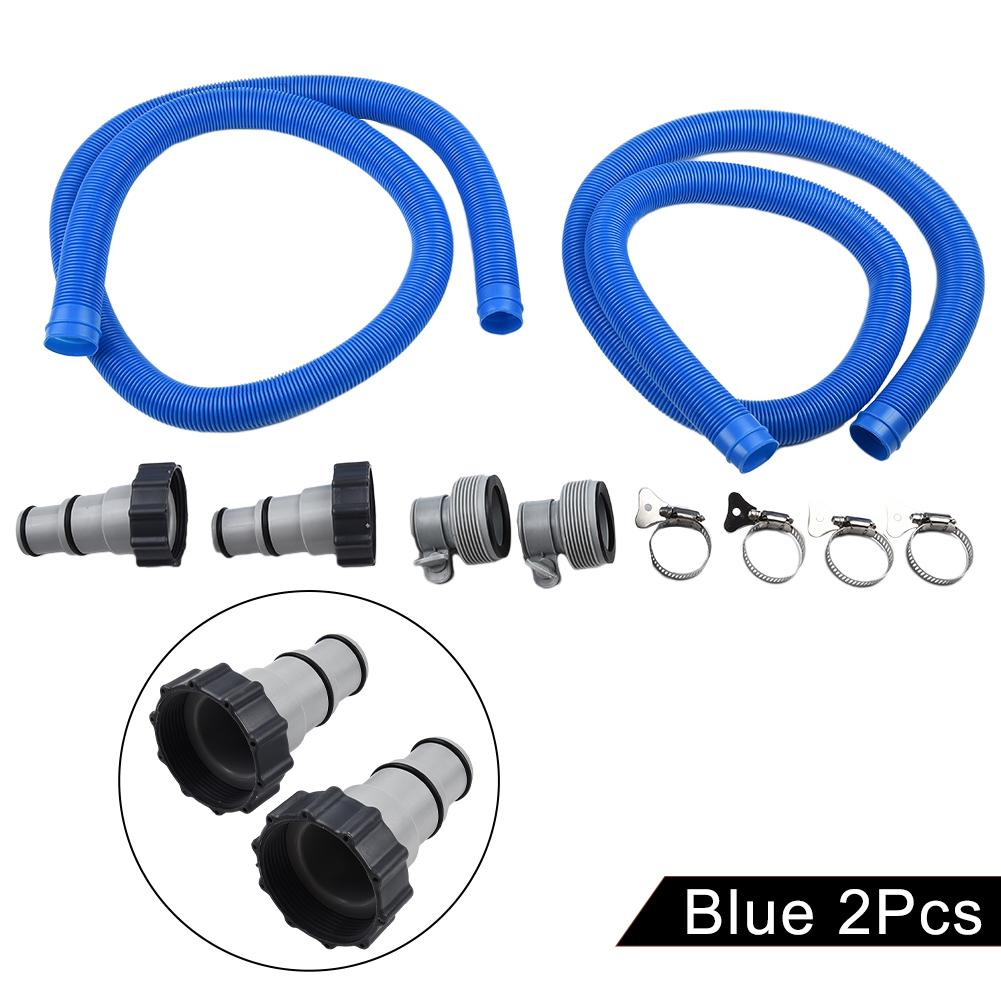 Swimming Pool Pool Filter Hose Diameter 1.5 Inch Flexible Length 59 Inch Pool Hose With Clips For Above Ground