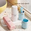 Portable Travel Toothbrush & Mouthwash Cup Set