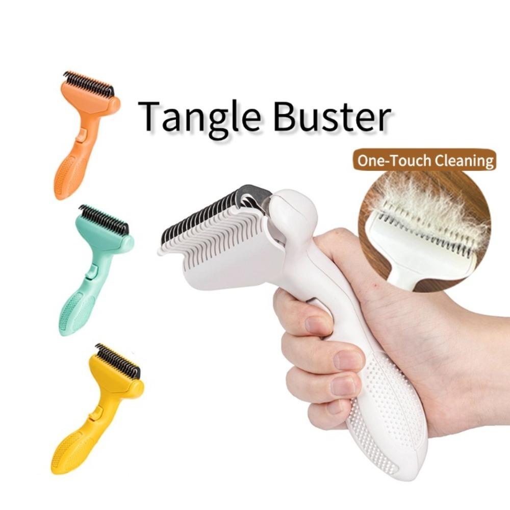 Self Cleaning Pet Comb One Push Remove Floating Hair Dematting Brush for Cats Dogs Grooming Care Supplies