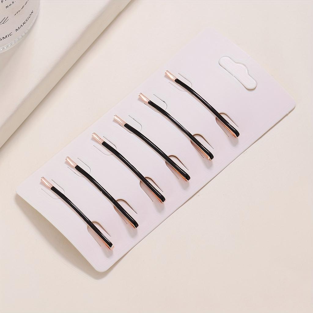 5Pcs Korean-style Long Hair Clip for adults, simple one-piece hair accessory with large drop-edge design and Korean-inspired horizontal clasp