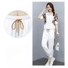 Elegant Slim Fit Summer Outfit Ice Silk Sportswear Set Casual Two Piece for Women