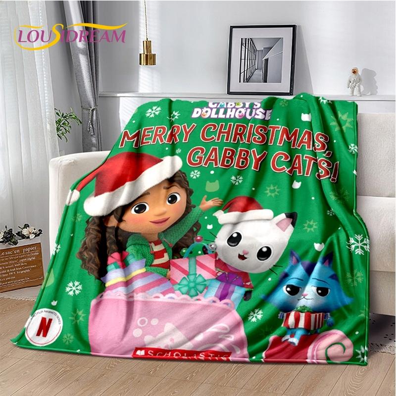 Cartoon Cute Gabbys Dollhouse Girl Soft Blankets,Keep Warm Throw Blanket Comfortable Blanket for Picnic Beds Sofa Home Bedroom