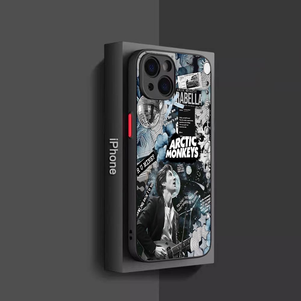 Rock Band A-Arctic M-Monkeys Phone Case For IPhone 16 15 14 13 12 11 Pro Max Plus X XS MAX Black Matte Phone Fundas