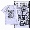 Coolmind Z1063 100% Cotton No Pain No Gain Tiger Exclusive Graphic Men T Shirt Cotton Men Tshirt for Men Tee Shirt