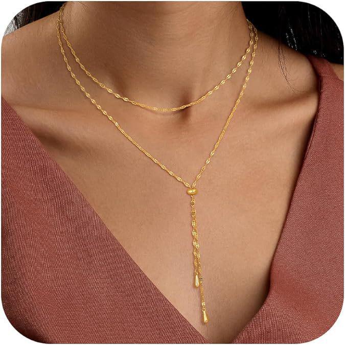 

Lasso Y-Shape Clavicle Zircon Tassel Necklace - Minimalist Inlaid Design