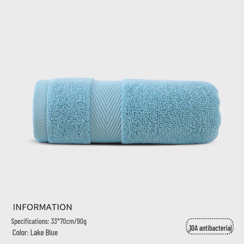 Antibacterial Anti-mite Pure Cotton Face Towel - Super Soft & Absorbent for Adults, Students, and Couples 70*33 cm