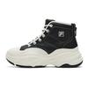 BREAD Height Increasing Thermal Mid Top Casual Shoes Women's Black White F12W541120FBG