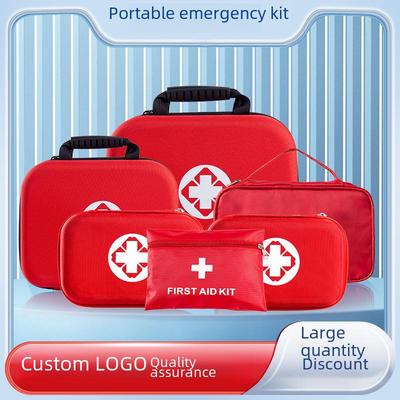 Sac d'Urgence Médicale en Tissu Oxford Épais - Rangement Compact pour Premiers Secours et Médicaments avec Fermeture Éclair