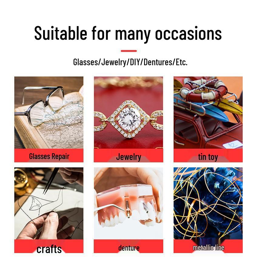 Dingxing Jewelry Spot Welder for Gold & Silver: Portable Handheld Welding Torch for Necklaces, Bracelets, and Rings