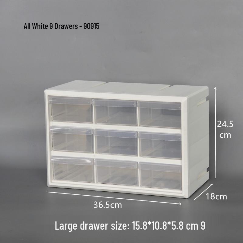 Combinable Drawer-Style Compartment Box for Screws, Parts, Building Blocks, and Electronics