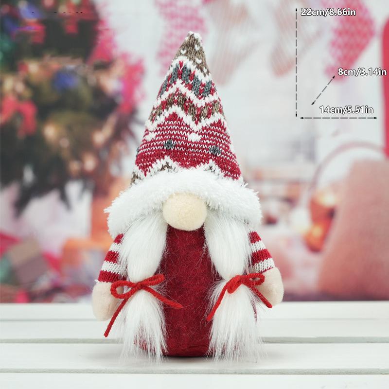 Xmas Gifts Santa Claus Pendant Glowing Gnome New Year Christmas Faceless Doll Merry Christmas Navidad Natal Gift Ornament