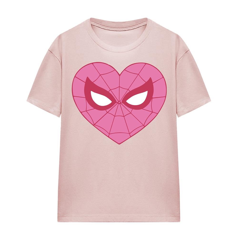 Spider-Man Unisex Adult Heart T-Shirt