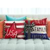 Independence Day Covers America Throw Covers Patriotic Pillows Memorial Day Decor Cushion Case