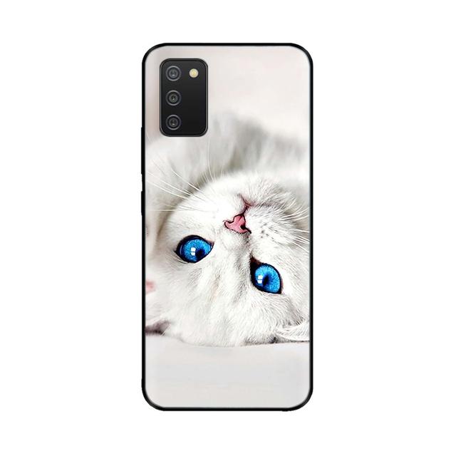 For Samsung A03s Case Silicone Soft Space Wolf Phone Cover For Galaxya03s A 03s A03 S Case 6 .5 Inch Tpu Bumper Fundas Painted