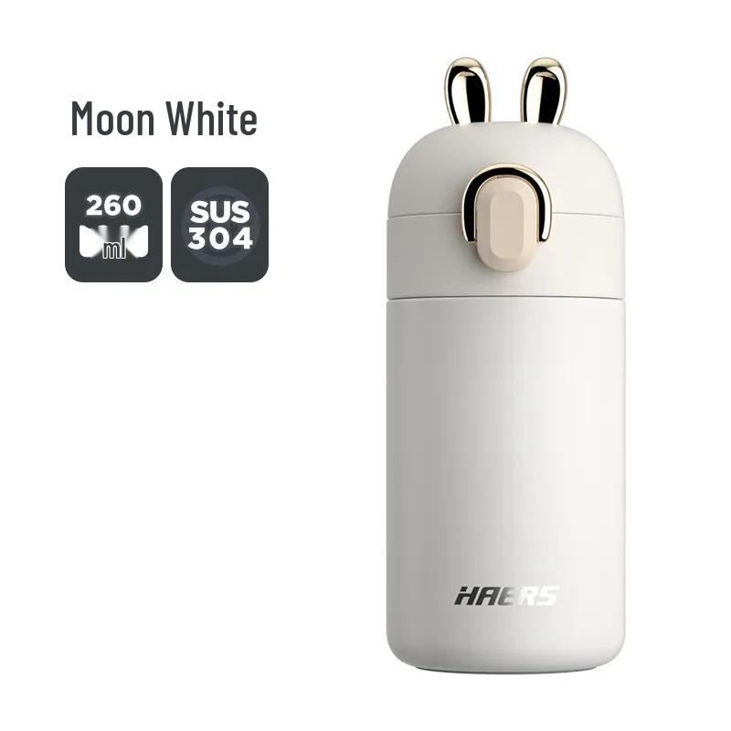 HAERS Women s Insulated Stainless Steel Pop-Up Lid Bottle 260mL