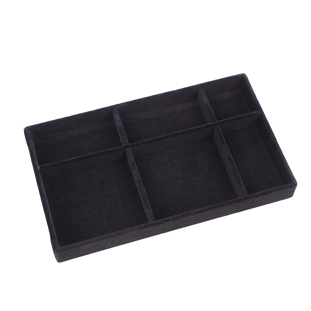 Velvet Jewelry Box – Ring and Earring Tray with Bracelet Compartment