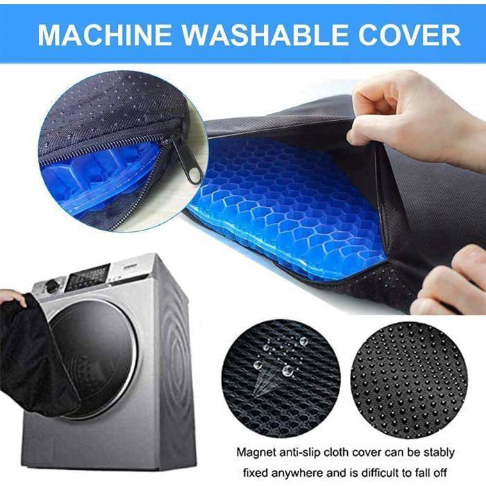 Gel Seat Cushion, Anti Bedsore, Pressure Relief Orthopedic with Non-Slip Cover Car/Office/Wheelchair