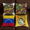 Cushion Cover Art Soft Case For Sofa Living Room Home Comfortable Aesthetic Office Decor Protective Venezuela Pillow Covers