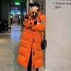 Winter Women's Shiny Down Coat Thick Warm Turtleneck Parka Loose Slim Hooded Jacket Female