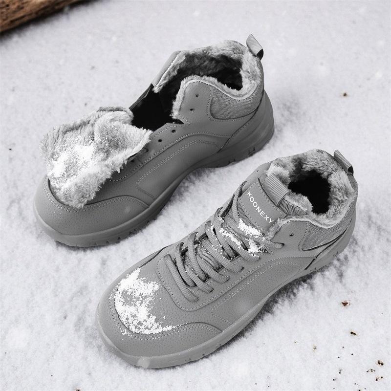 Winter men's high-top thick-soled snow boots large-size casual sports men's shoes piled and thickened warm cotton shoes