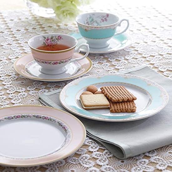 NARUMI Floral Boutique Tea 16-Piece Set, Microwaveable, 41721-33461