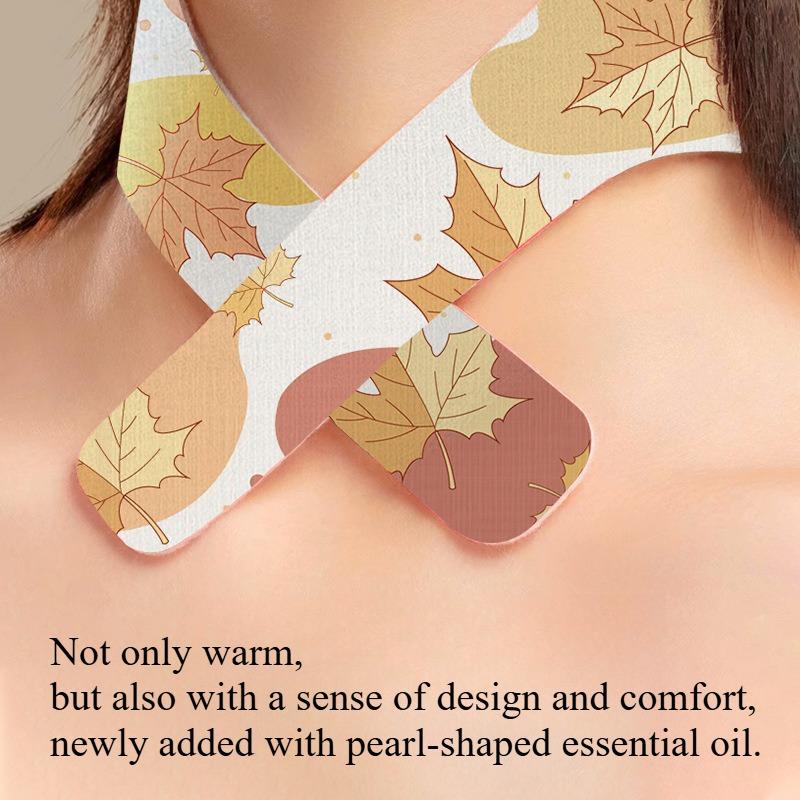 1PACK Four Seasons Herbal Mugwort Leaf Warm Neck Sticker Self-heating Hot Compress Scarf