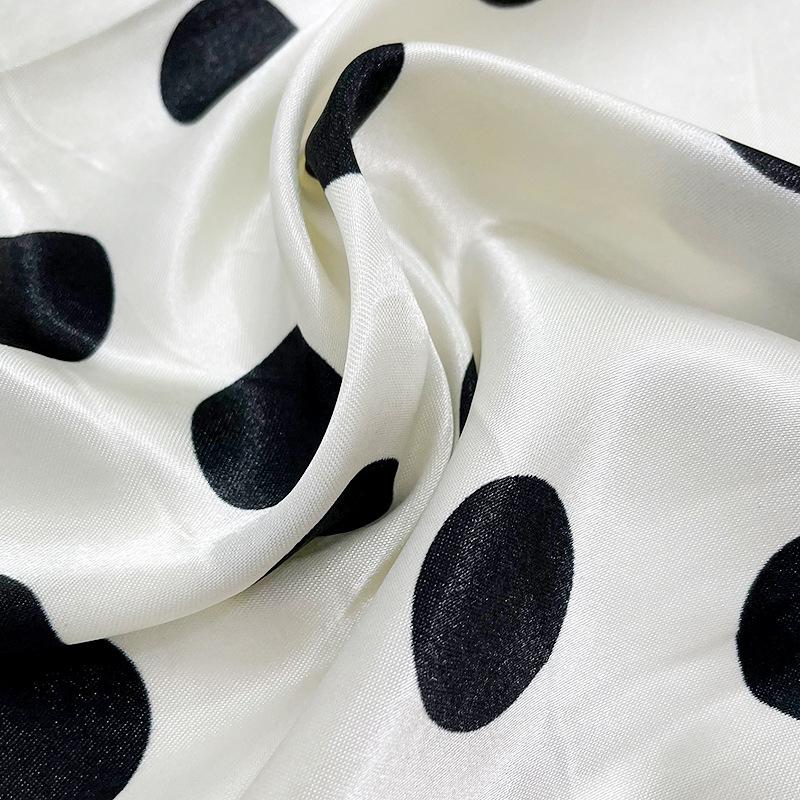 Dot Print Headband Hijab Scarfs For Women Square Shawls Wraps Bandana Head 90*90CM Square Kerchief Neck Scarf EMA