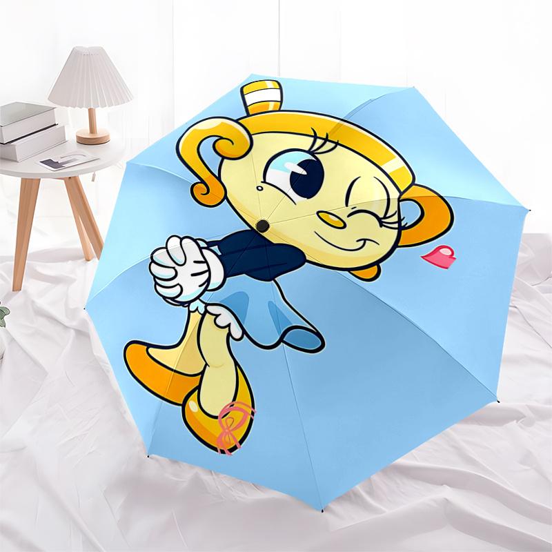

Automatic Opening/Closing Umbrella with Cute Cartoon Design - Perfect for Fans, Travelers, and Daily Use0104355a
