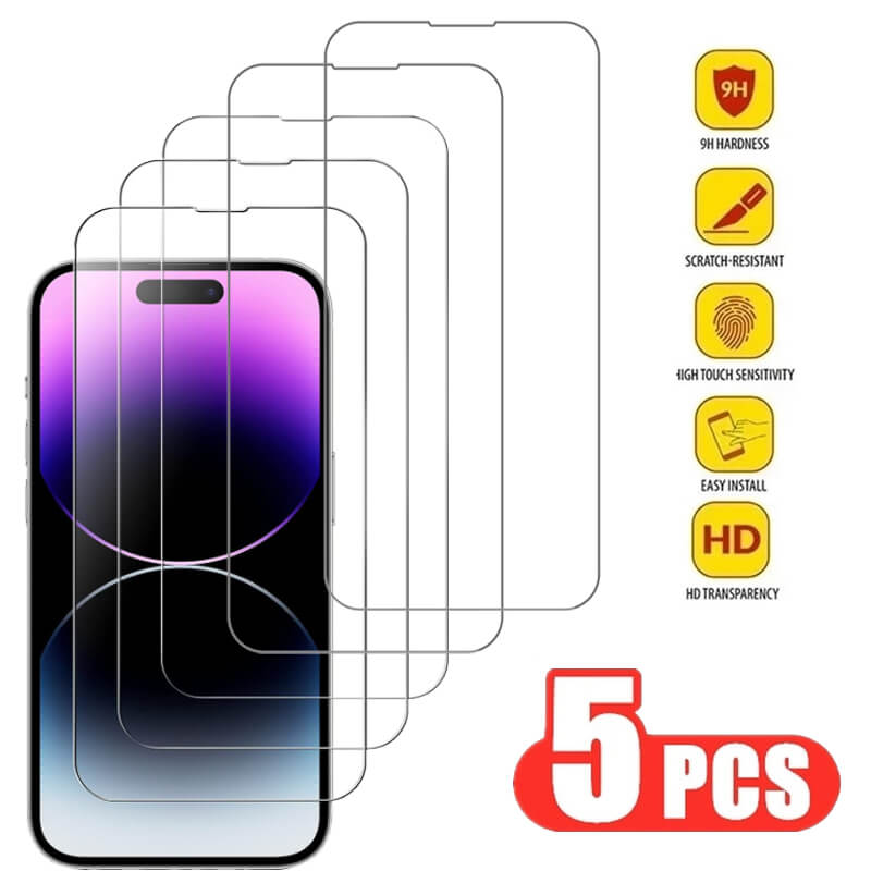 Película De Vidro Para Iphone14 17 15 16 13 12 11 Pro Max Protetor De Tela Para Iphone 15 Pro Pelicula Para Iphone  14 Pro Pelicula De Vidro Iphone 14
