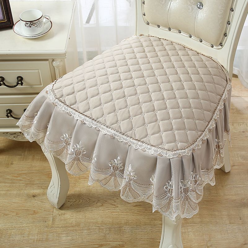 

Минималистичная универсальная подушка для обеденного стула в европейском стиле из нескользящей ткани для четырех сезонов Dutch shallow coffee 48*45cm