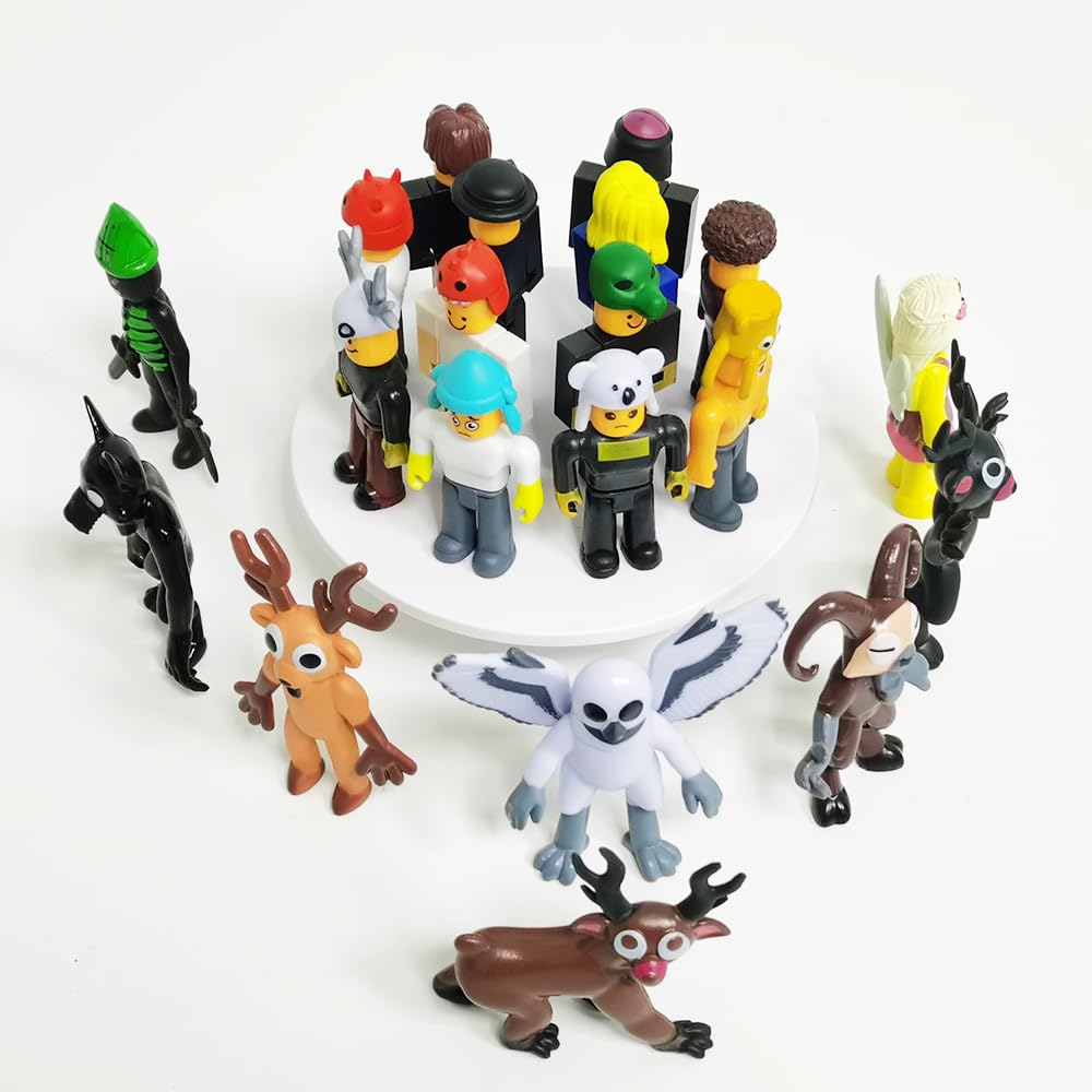 99 Days to Survive PVC Figures from 99 Nights in the Forest, featuring a deer, owl, goat, and wolf. Horror Game Figures, Model Decorations,