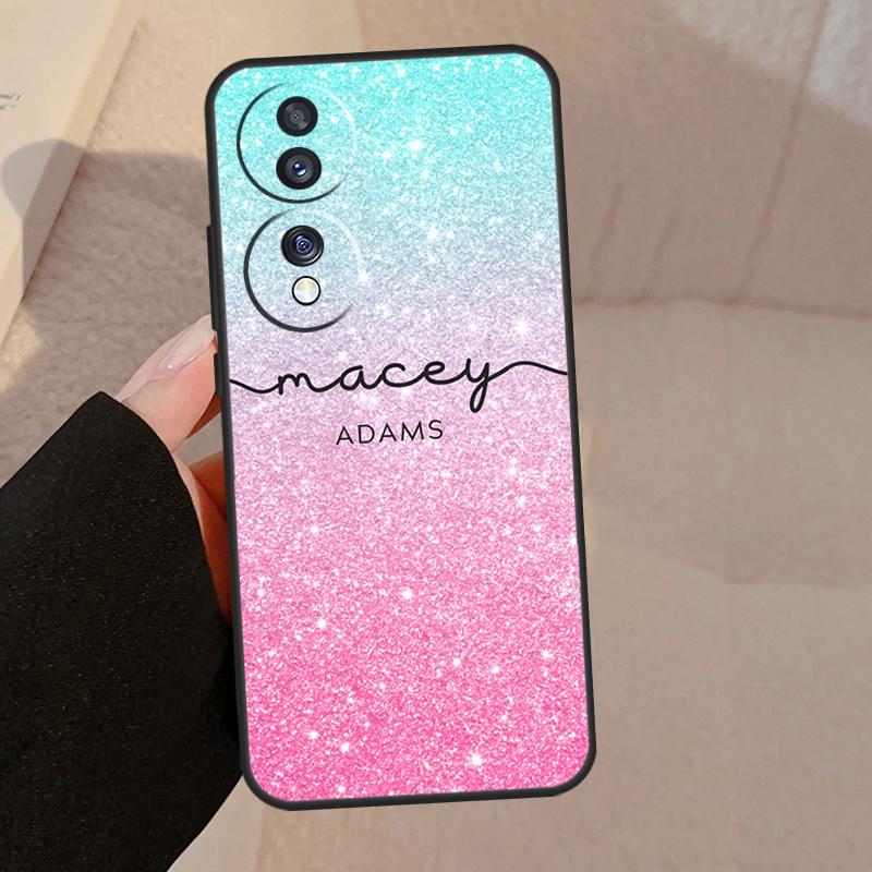 Personalised Name watercolour Case For Honor Magic 5 Lite Pro 50 70 90 8X 9X X6 X7 X8 X9 Honor X6a X7a X8a X9a X9b Cover