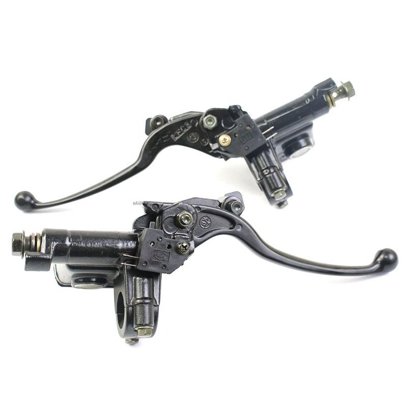 Motorcycle Brake Pump Front Master Cylinder Hydraulic Brake Lever Right for Dirt Pit Bike ATV Quad Moped Scooter Buggy Go Kart