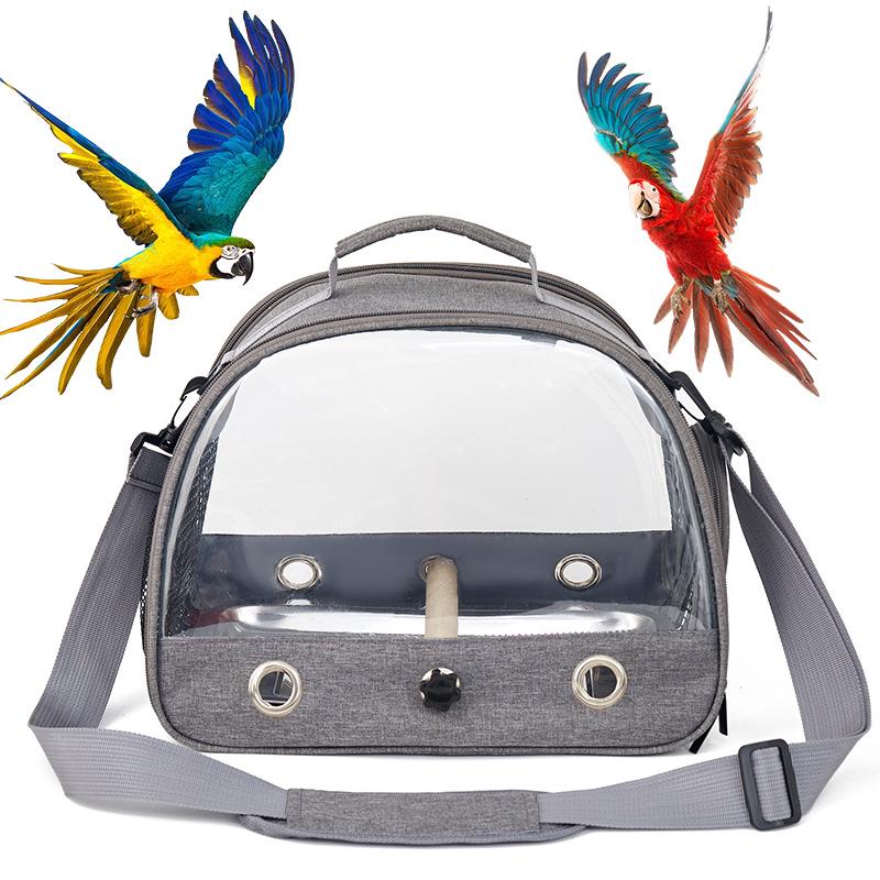 Portable Oxford Cloth Bird Travel Bag for Small Pets - Ideal for Parrots, Pigeons, and Sun Birds