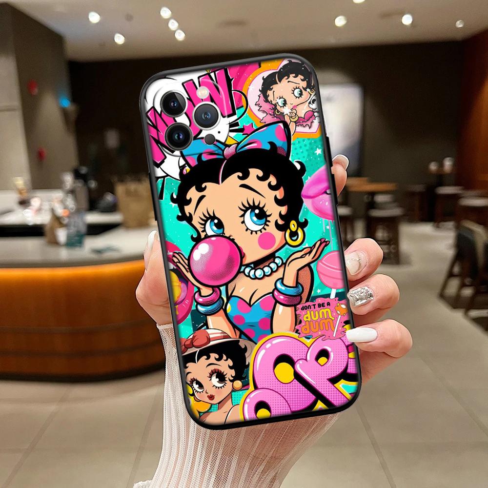 B-Bettys Art B-Boops Phone Case for Samsung Galaxy A11 A12 A13 A15 A52S A53 A55 A56 A70 A71 A72 A73 F06 F16 F56 S10 Plus S10e