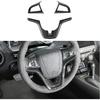 Carbon Fiber Steering Wheel Cover Interior Trim For Chevrolet Camaro 2012-2015