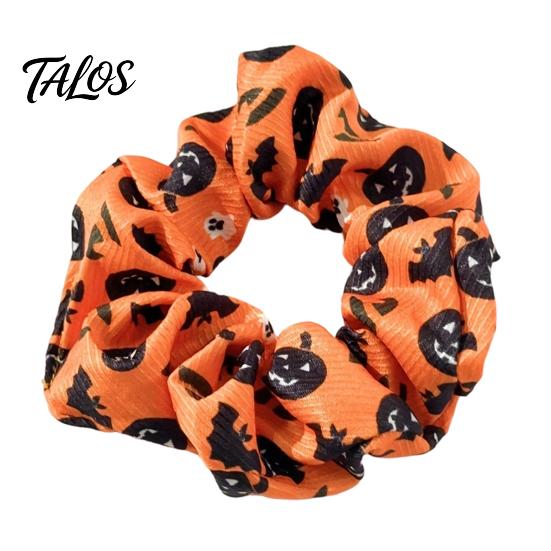 Elastici per Capelli di Halloween, Elastici ad Alta Elasticità, Fasce Morbide ed Elastiche con Design di Fantasma Strega Cappello Pipistrello Ragnatela, Coda di Cavallo Pieghettata