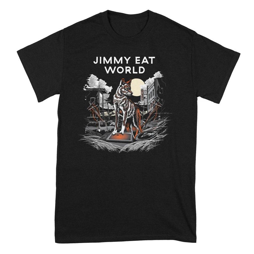 Men s and Women s T-shirts NEW Jimmy Eat World Band Wolf Moon Cotton Black XXXL