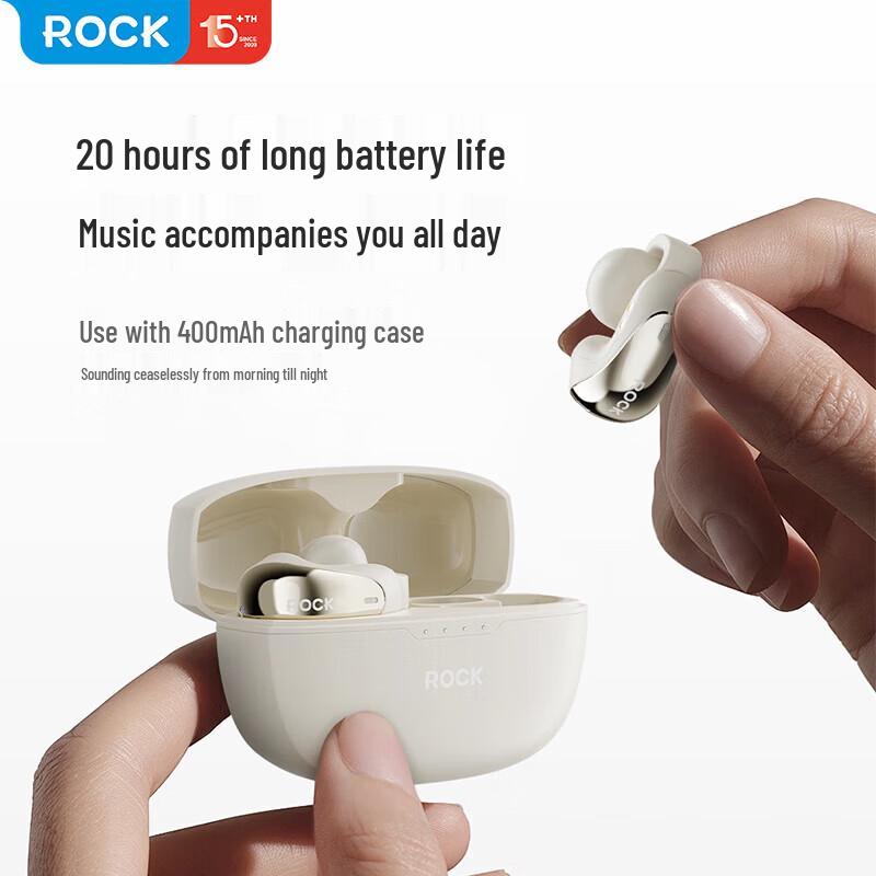ROCK Clip-On True Wireless Bluetooth Earbuds