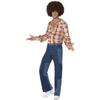 Smiffys Mens 70s Deluxe Flared Trousers